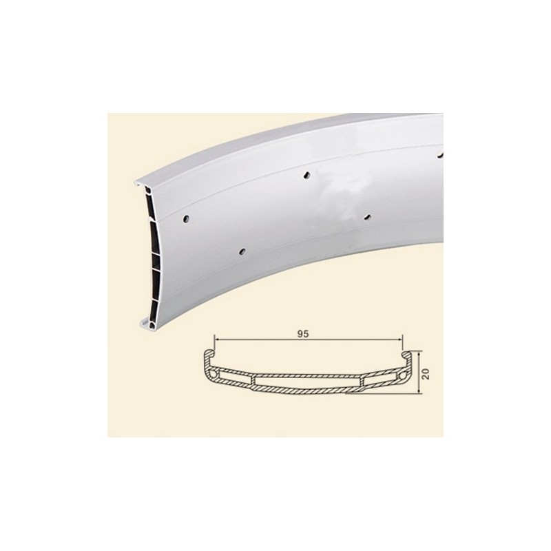 Roue Avant DONSP1986 20 Pouces – Double Couche Aluminium – 36 Rayons – Frein Disque – NEUF