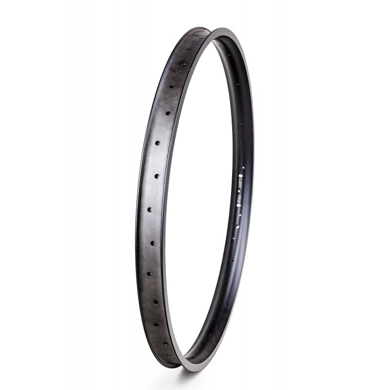 Jante Alu Noir Mat 28" 36 Rayons 46mm