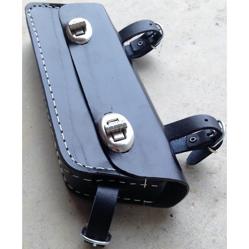 Sacoche Trousse à Outils En Cuir Pour Cadre De Vélo Ancien - Fabrication Française