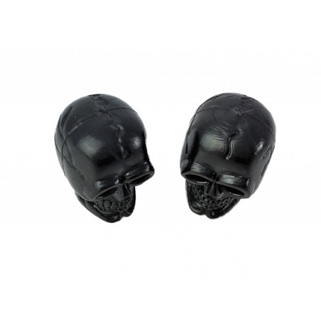 Bouchon de valve Skull Crâne Noir