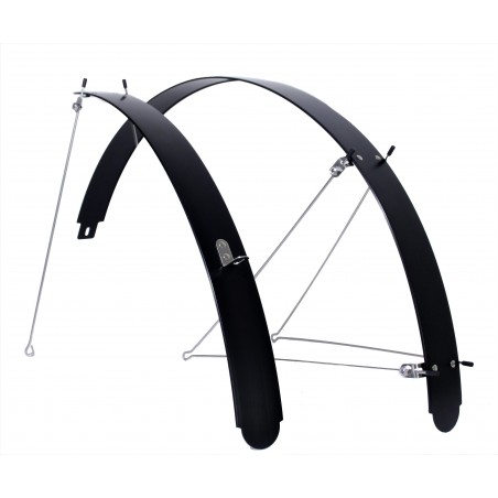 Garde-Boue vélo 26 ou 28 pouces 650 et 700 Alu Noir 55mm Edge Design