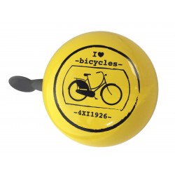 Sonnette Ding Dong Vélo Jaune