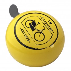 Sonnette Ding Dong Vélo Jaune