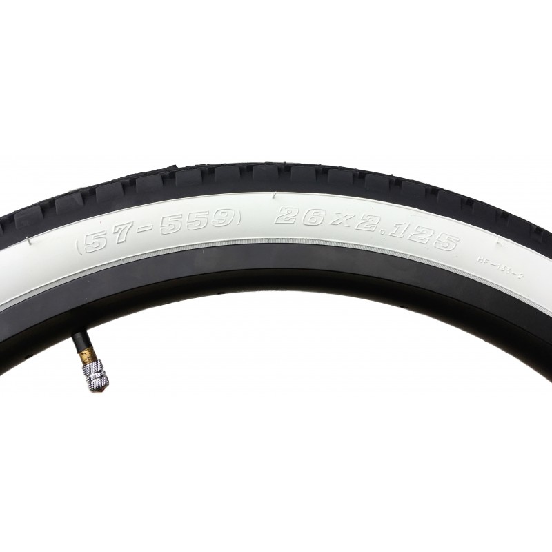 Pneu vélo chopper cruiser Fat bike balloon ancien fixie de couleur