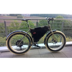 Garde-Boue Vélo Fat Bike 26" x 4.0-4.8 Noir Brillant