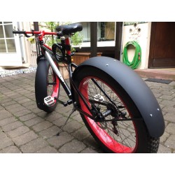 Garde-Boue Fat Bike 26" Noir Extra Large 123mm