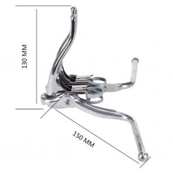 Kit Levier de frein vélo double commande Gauche et Droit Chrome