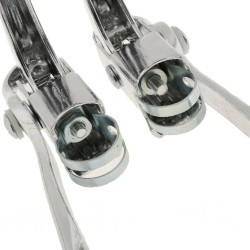 Kit Levier de frein vélo double commande Gauche et Droit Chrome