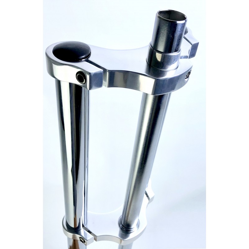 Fourche Avant Chromée Pour Vélo Roue 700 - Occasion, En Acier