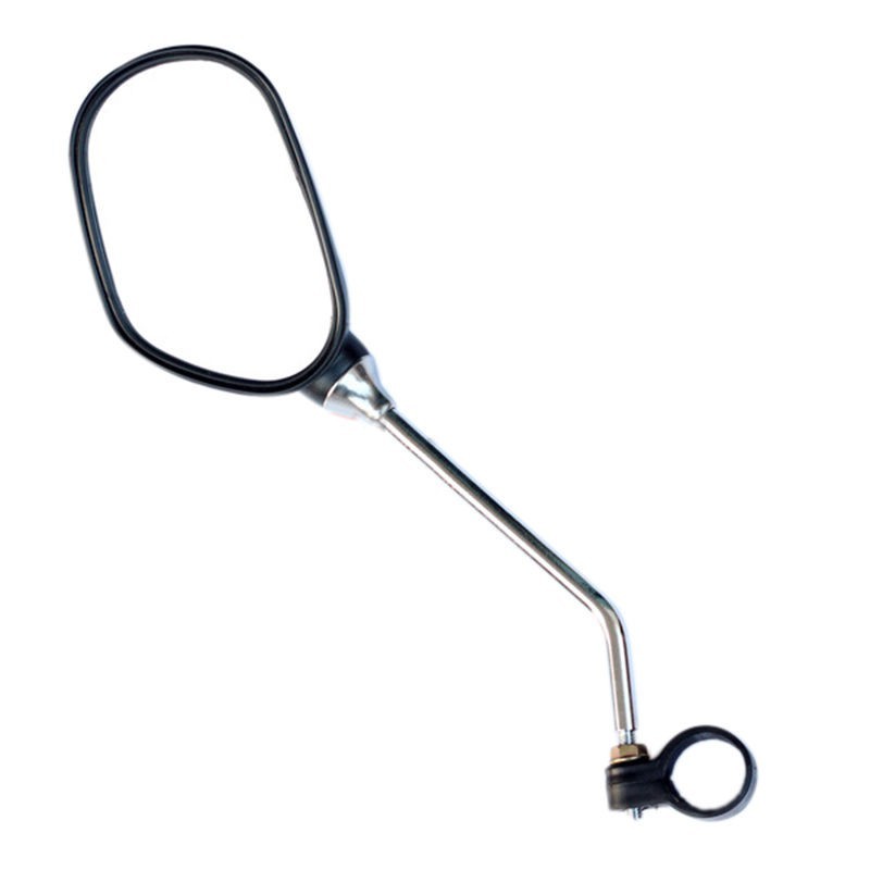 Rétroviseur De Vélo Rond Flexible En Plastique Avec Réflecteur - Gauche Et Droit - 190 X 80 Mm