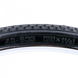 Pneu Noir 28 x 1/2  40-635 vélo ancien