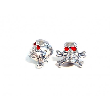 Bouchon de valve Skull Bones Chrome