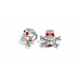 Bouchon de valve Skull Bones Chrome