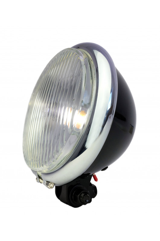 Fourche avant de v/élo vintage Bullet Phare LED Noir Sliver