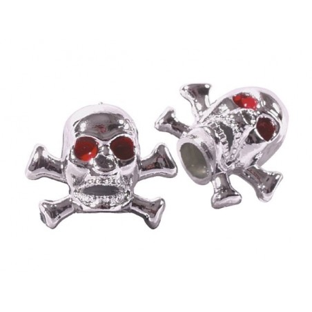 Bouchon de valve Skull Bones Chrome