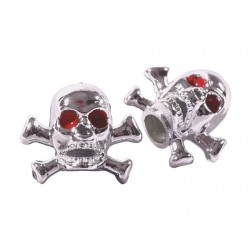 Bouchon de valve Skull Bones Chrome