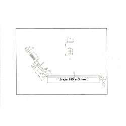 Béquille latérale intégrée Vélo Cruiser 26" 295mm