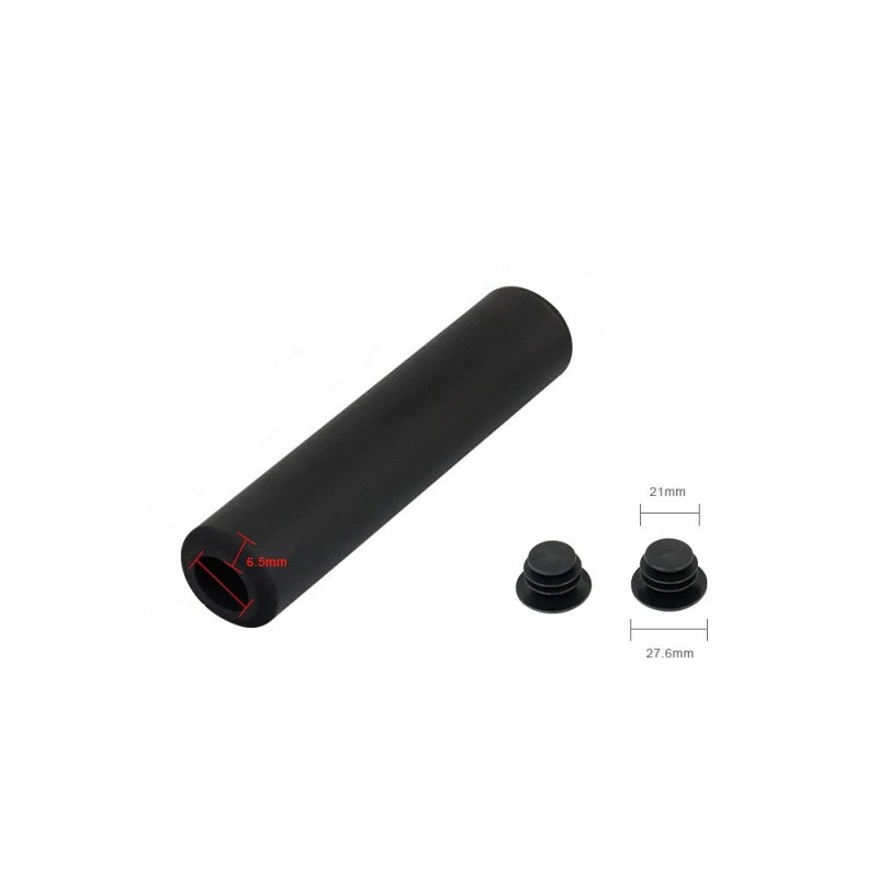Poignées vélo enfant BRN Smile bleues et noires 100 mm - Pièces vélo