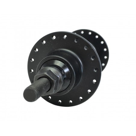 Moyeu Avant BMX KHE Acme 36 Trous 10mm - Aluminium 7005 - 234g - Noir - Pour Roue Avant BMX Freestyle/street