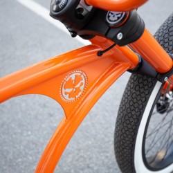 Vélo Chopper Ruff Cycles Orange Golden Weißbier