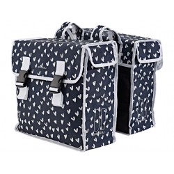 Basil Double Sacoche Vélo 35L Heart Dots XL