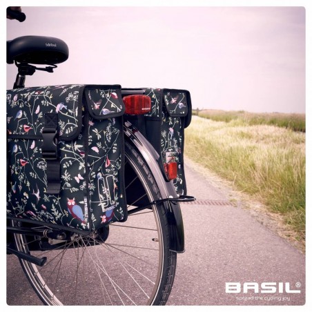 Basil Double Sacoche Vélo 35L Wanderlust Charcoal