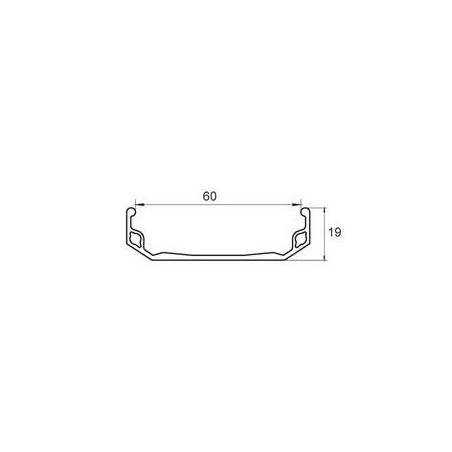 Jante Alu Poli 24" 36 Rayons 67mm