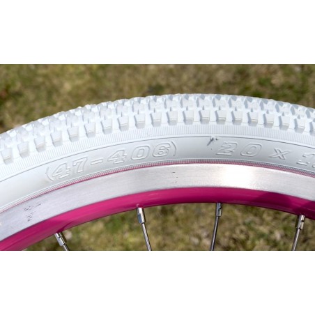 Pneu Blanc 20 x 1.75 Milky Twenty vélo 20 pouces