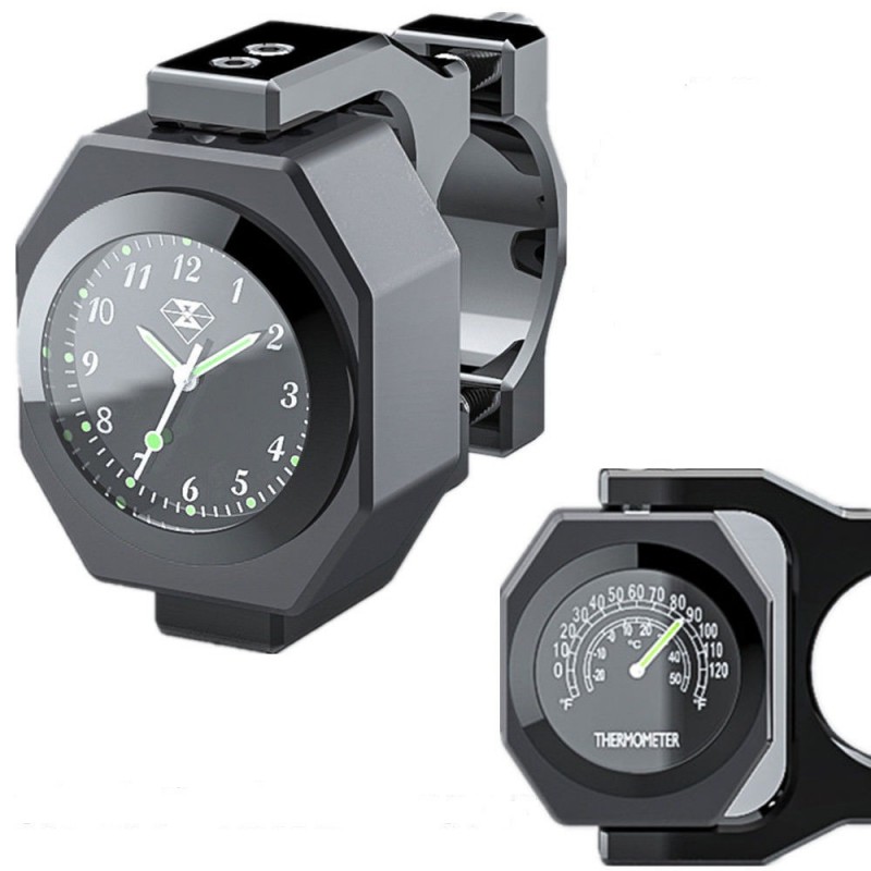 Montre/Thermomètre Vélo IRAKEM II Rotative Noir