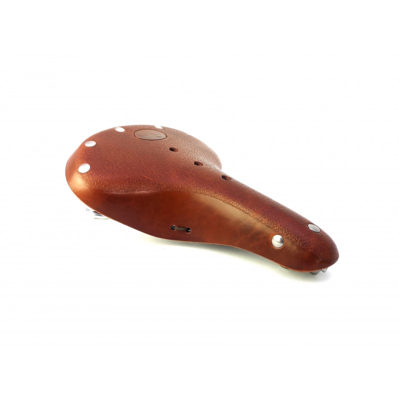 Selle Vélo Cuir Véritable City Marron