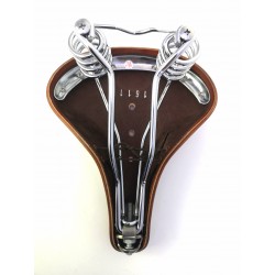 Selle Vélo Cuir Véritable City Marron