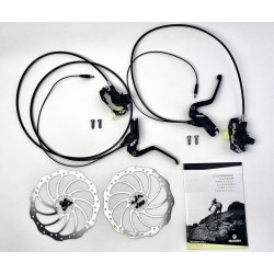 Kit de frein  vélo avant et arrière hydraulique Magura MT2 complet