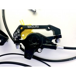 Kit de frein  vélo avant et arrière hydraulique Magura MT2 complet