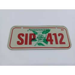 Plaque d'immatriculation américaine Vintage " MISSISSIPPI 80 "