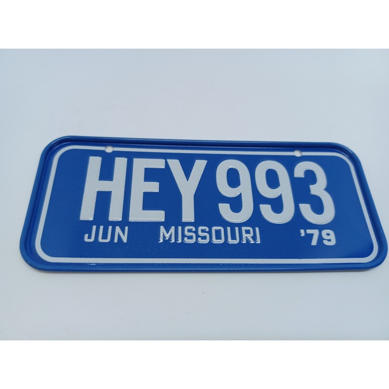 Plaque d'immatriculation américaine Vintage " MISSOURI 79 "