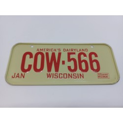 Plaque d'immatriculation américaine Vintage " WISCONSIN 79 "