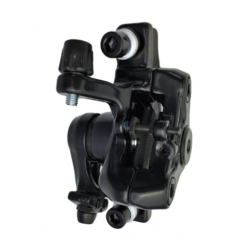 Jeu D'étriers De Frein à Disque Mécaniques BUCKLOS Pour VTT/vélo - Compatible Disque 160mm, Avant/arrière | Aluminium Noir