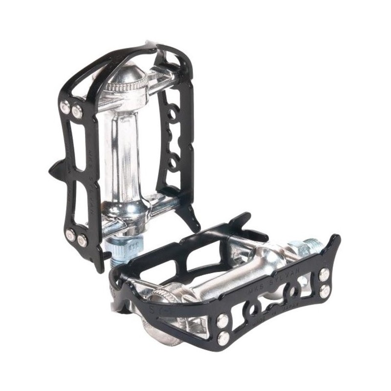 Pédales Vélo Alliage Aluminium Argentées - Avec 3 Clés, Antidérapantes Pour VTT Et Route