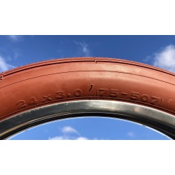 Pneu Vélo Thick Brick 24 x 3.00 Rouge Brique 75-507