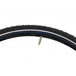 2 X Pneus Vélo 28 pouces 28 x 1 5/8 x 1 3/8 Noir 40-622 700c + 2 Chambres à air incluse et Homologation E-Bike