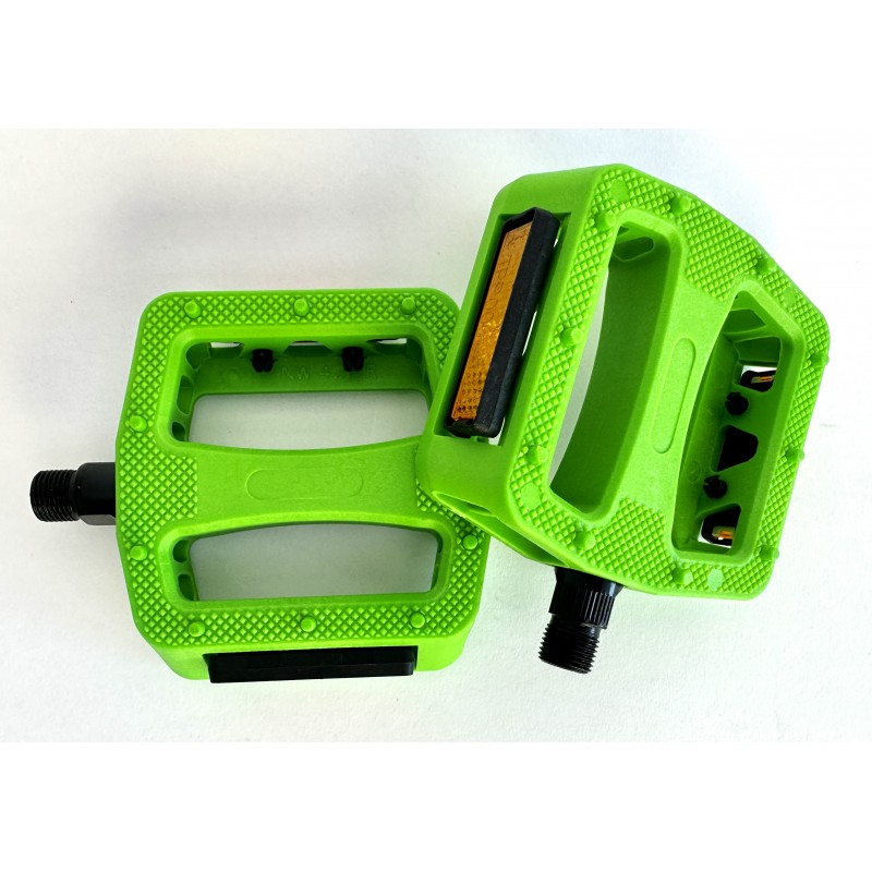Pédales De Vélo Aluminium Avec Réflecteurs - Filetage 9/16" - Pour VTT Et Vélo De Route
