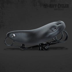 Selle en Cuir Ruff Cycles Stockman Noir