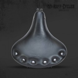 Selle en Cuir Ruff Cycles Stockman Noir