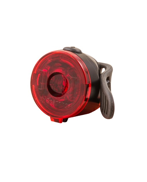 Source lumineuse  1 LED rouge > 10 Lumens Source d'alimentation  Pile 1 x CR2032 3V Autonomie  Max. 30h / 200h (flash) Témoin d'usure des piles  - Fonctions  On / Flash Poids  <15g